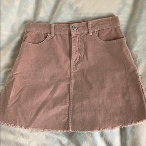 John Galt Cuorduroy Skirt - Pink